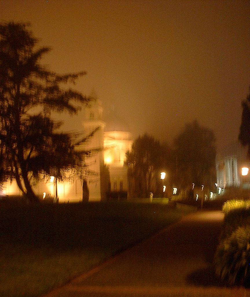 University of San Francisco at night.