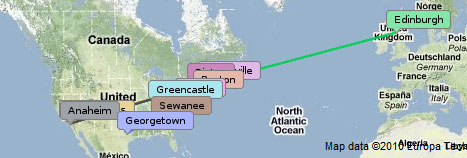 Trips from a couple of months.