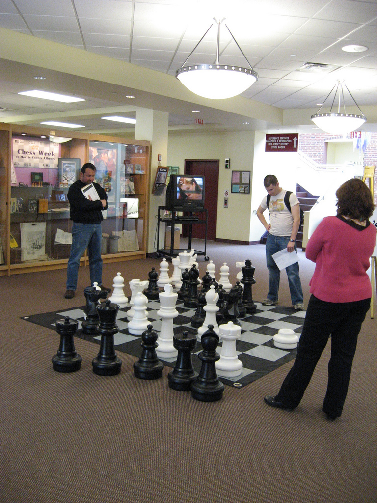 chess sacrifice, from MorrisCountyLibrary