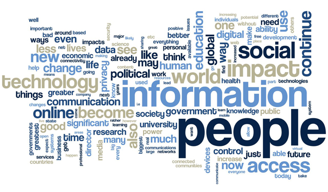 Word cloud from future of internet report.