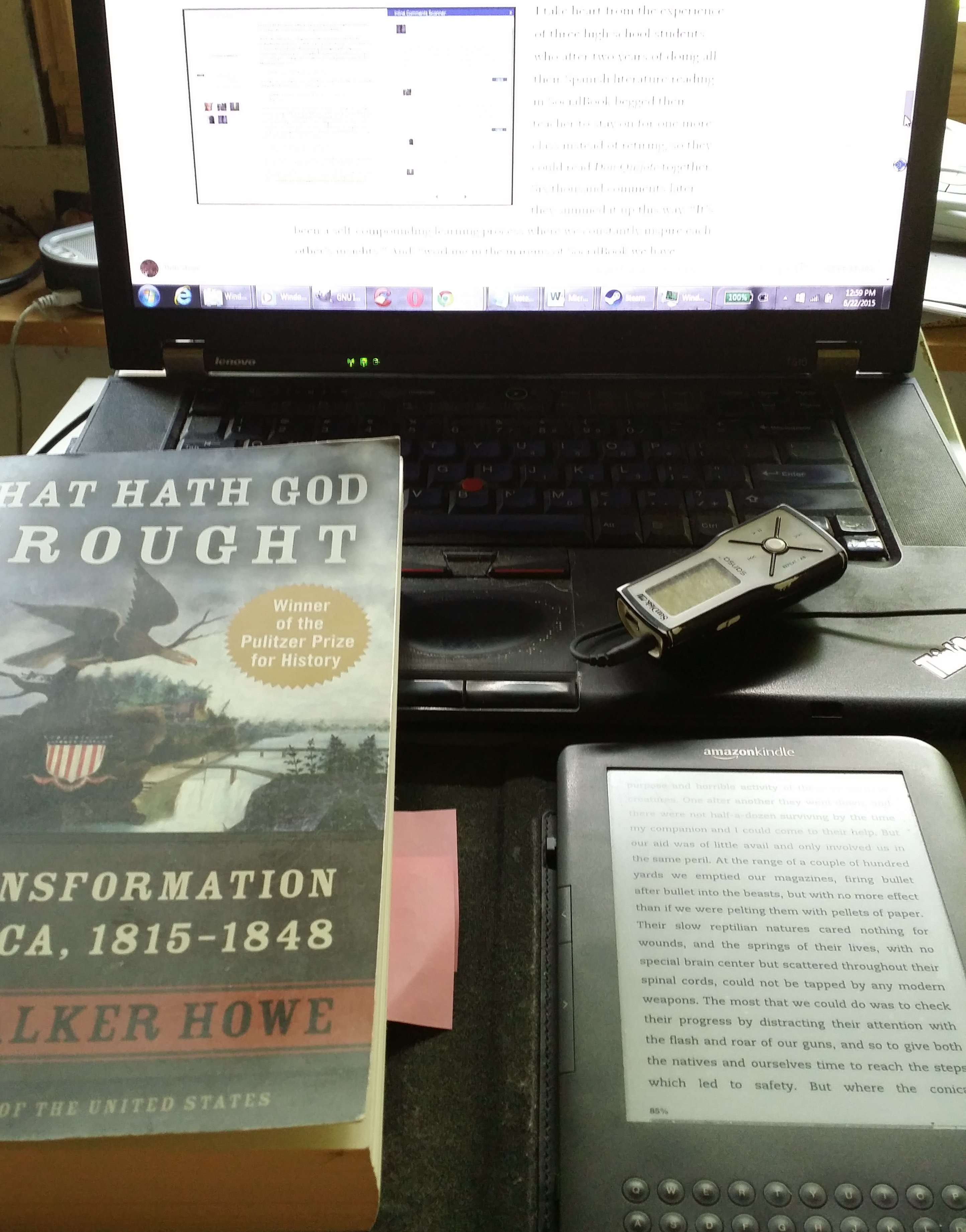 Spme of my reading technologies in 2015.