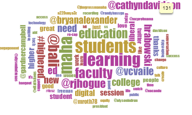 AACU 2016 tag cloud by Mark Rush