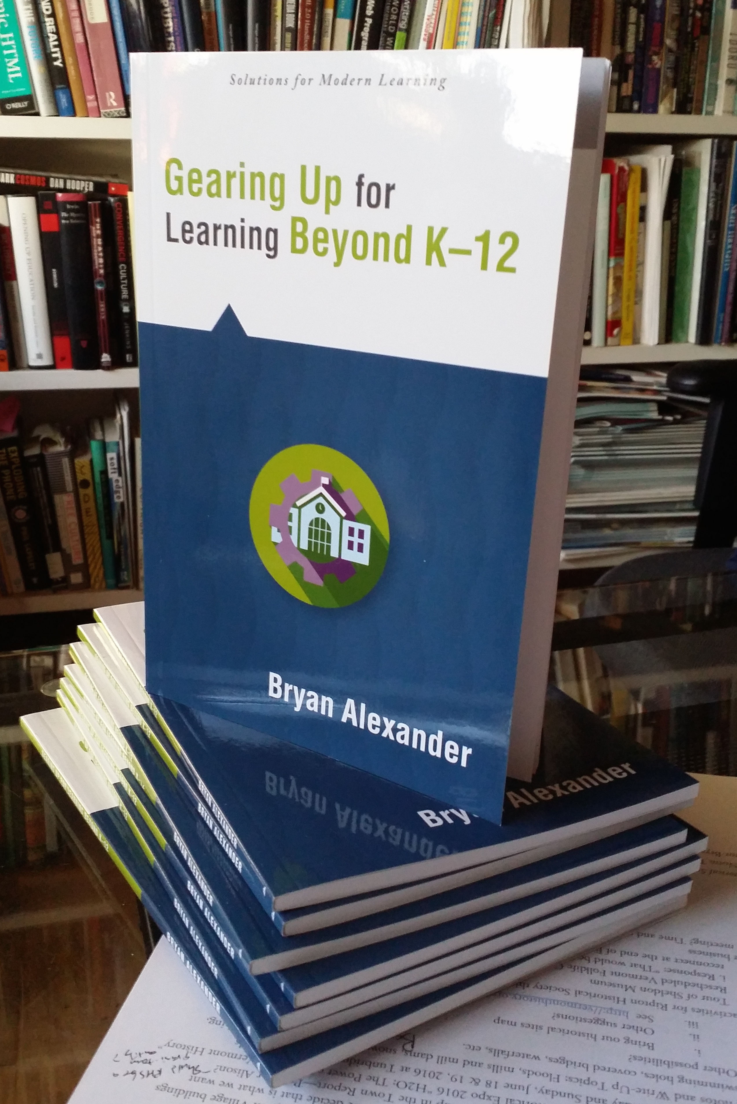 The cover of _Gearing Up for Learning Beyond K–12_