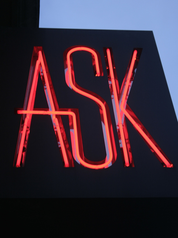 "Ask", photo by Anne Thorniley