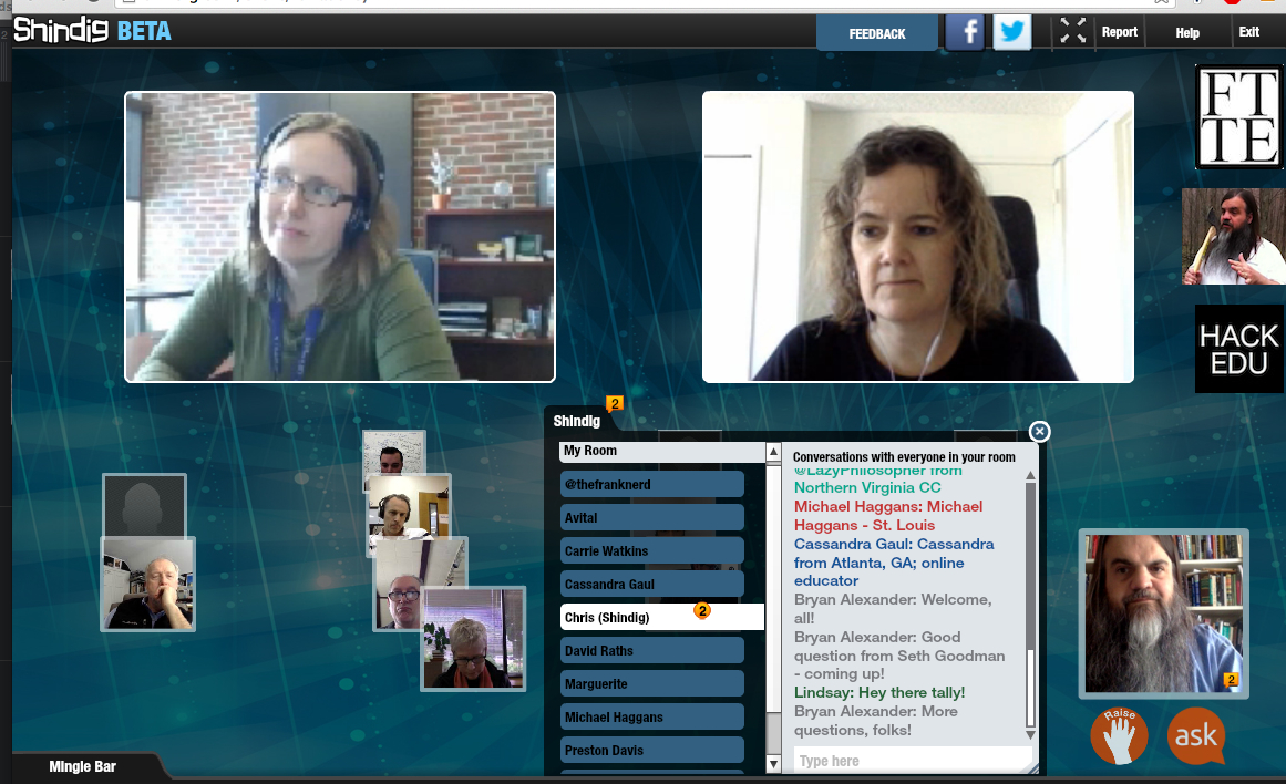 Future Trends Forum #1 screenshot, Audrey and Autumm