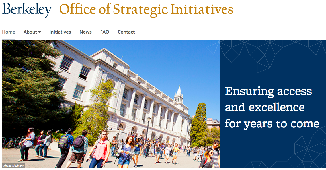 Berkeley's new Office of Strategic Initiatives