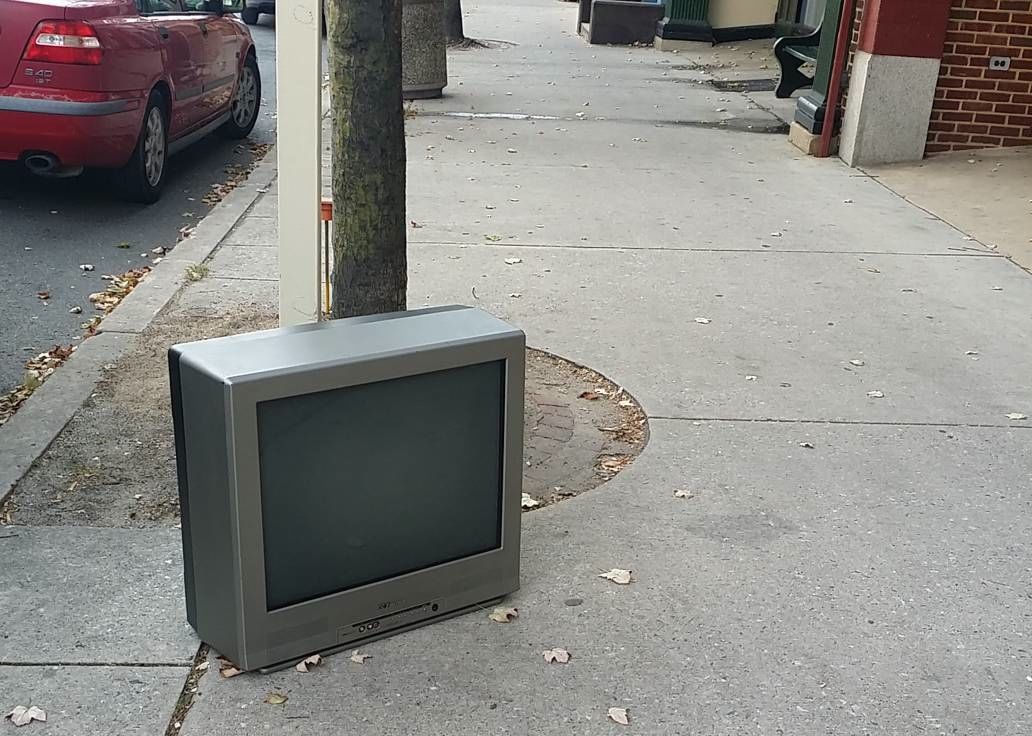 tv dead on street