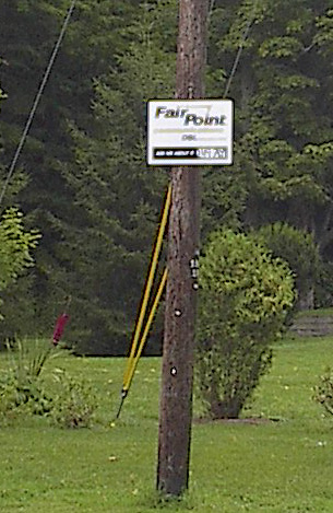Fairpoint first decided to try broadband here in 2008