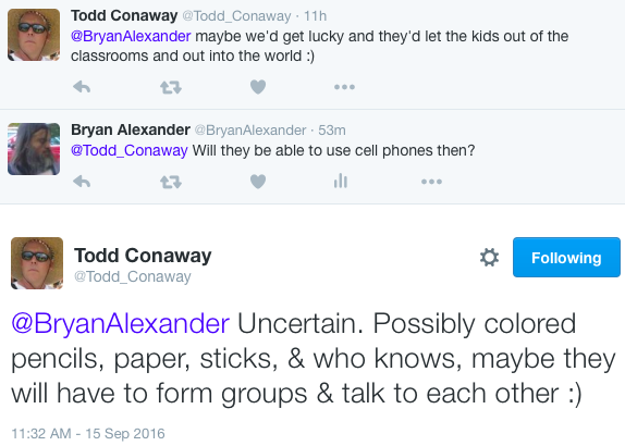 Todd Conaway tweets