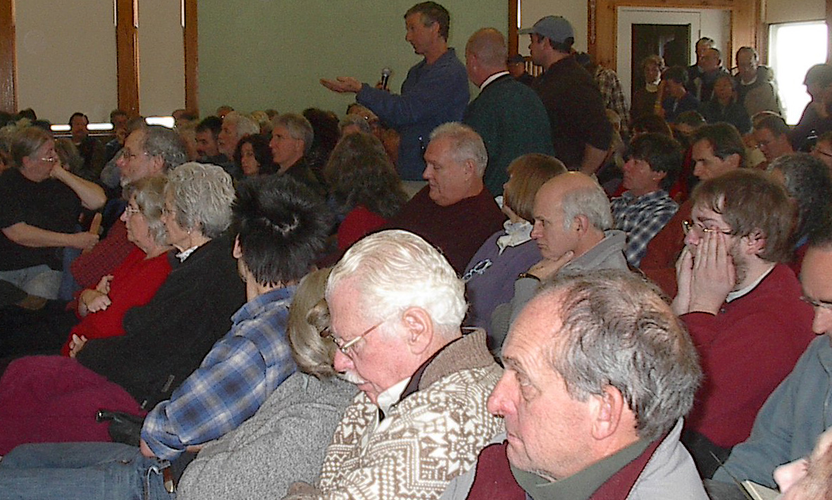 Town meeting in Lincoln, Vermont, 2008