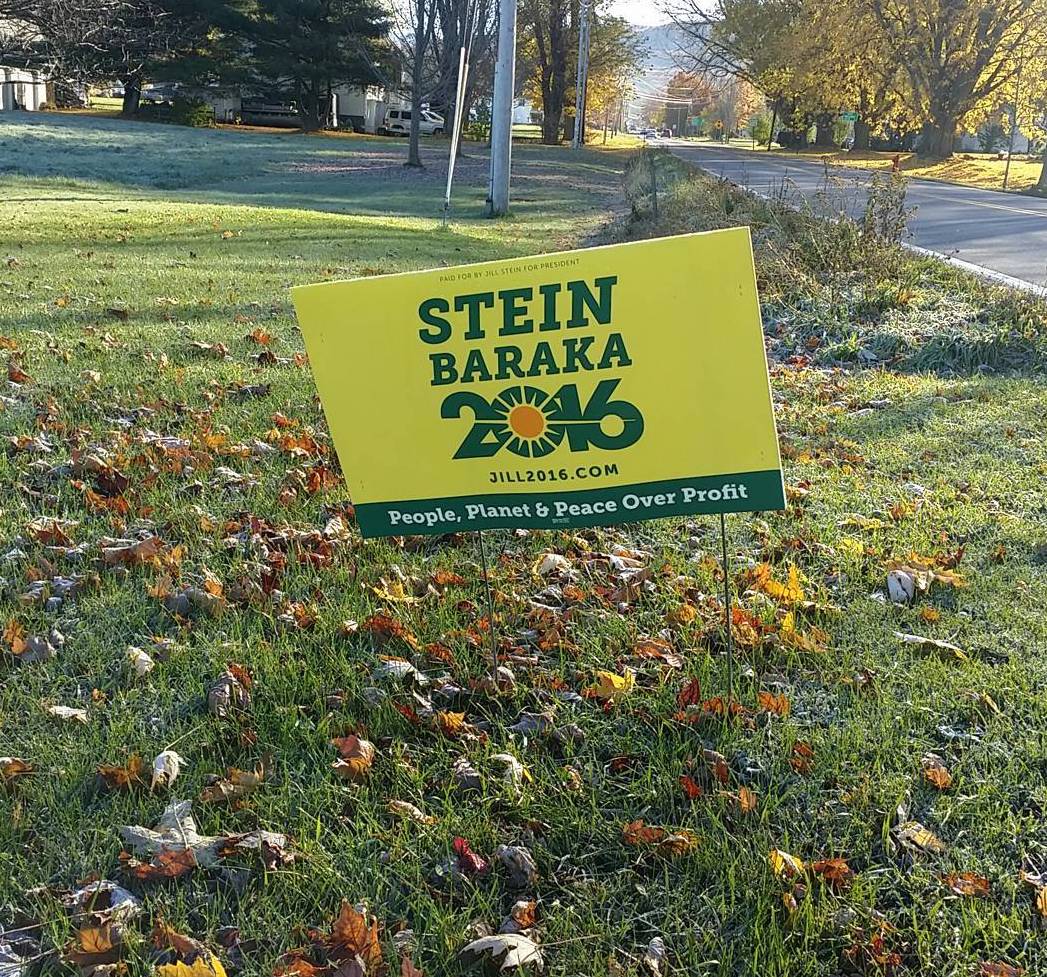 Sign on Vermont's route 125, near Middlebury
