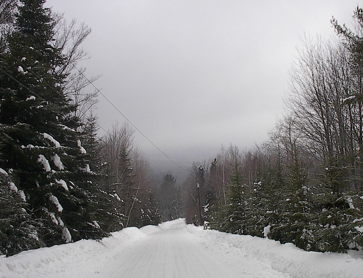 Pearl Lee Road in snow