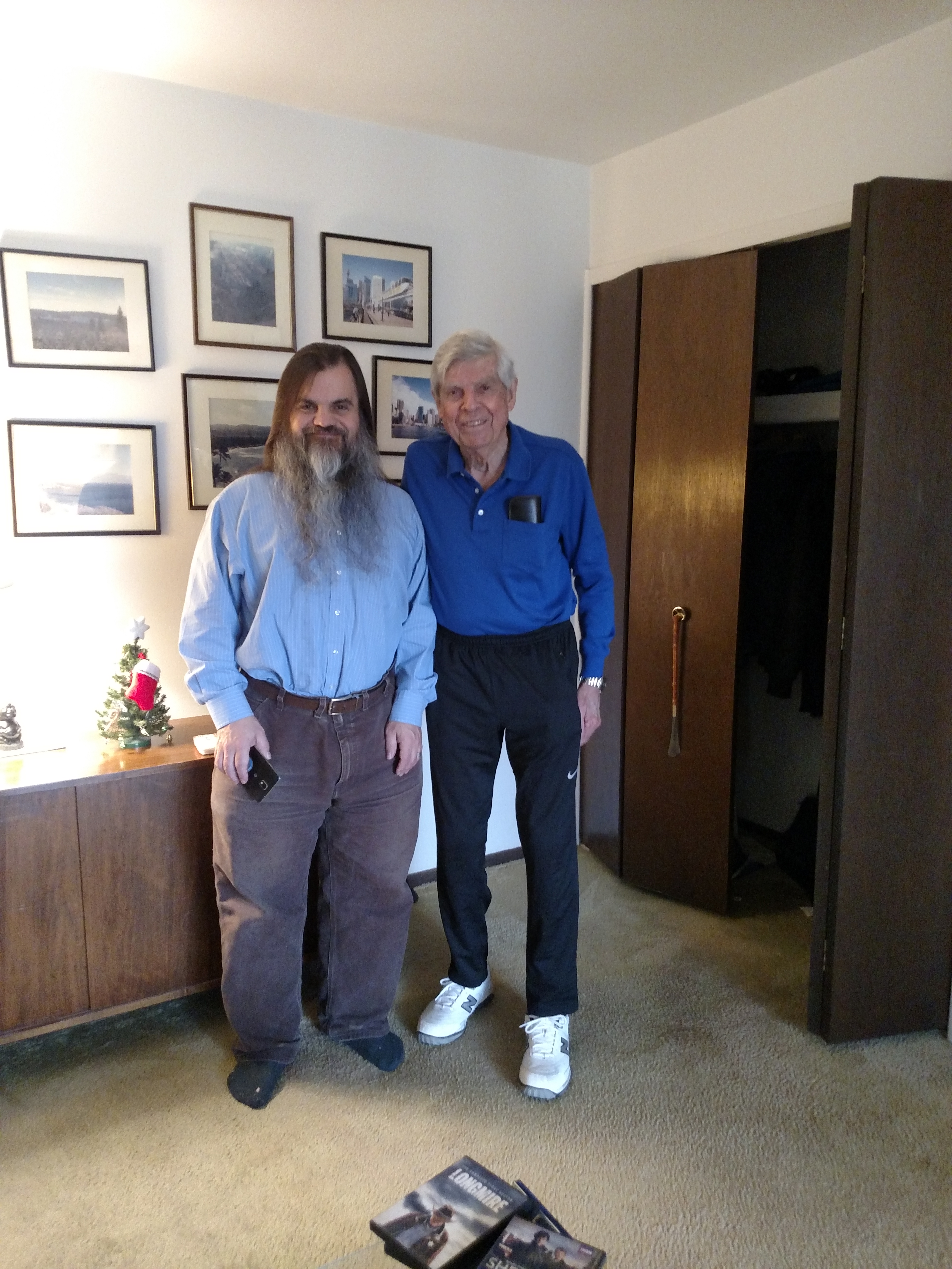 My father and I.