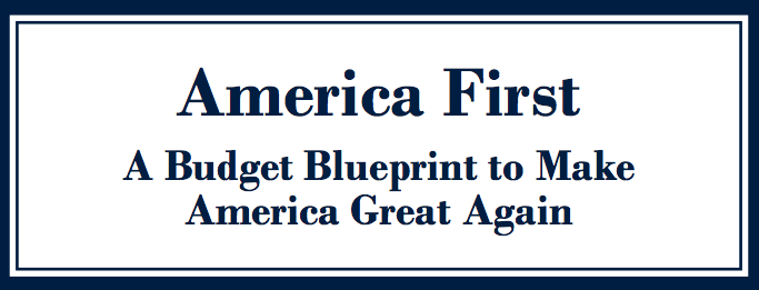 Trump budget proposal header