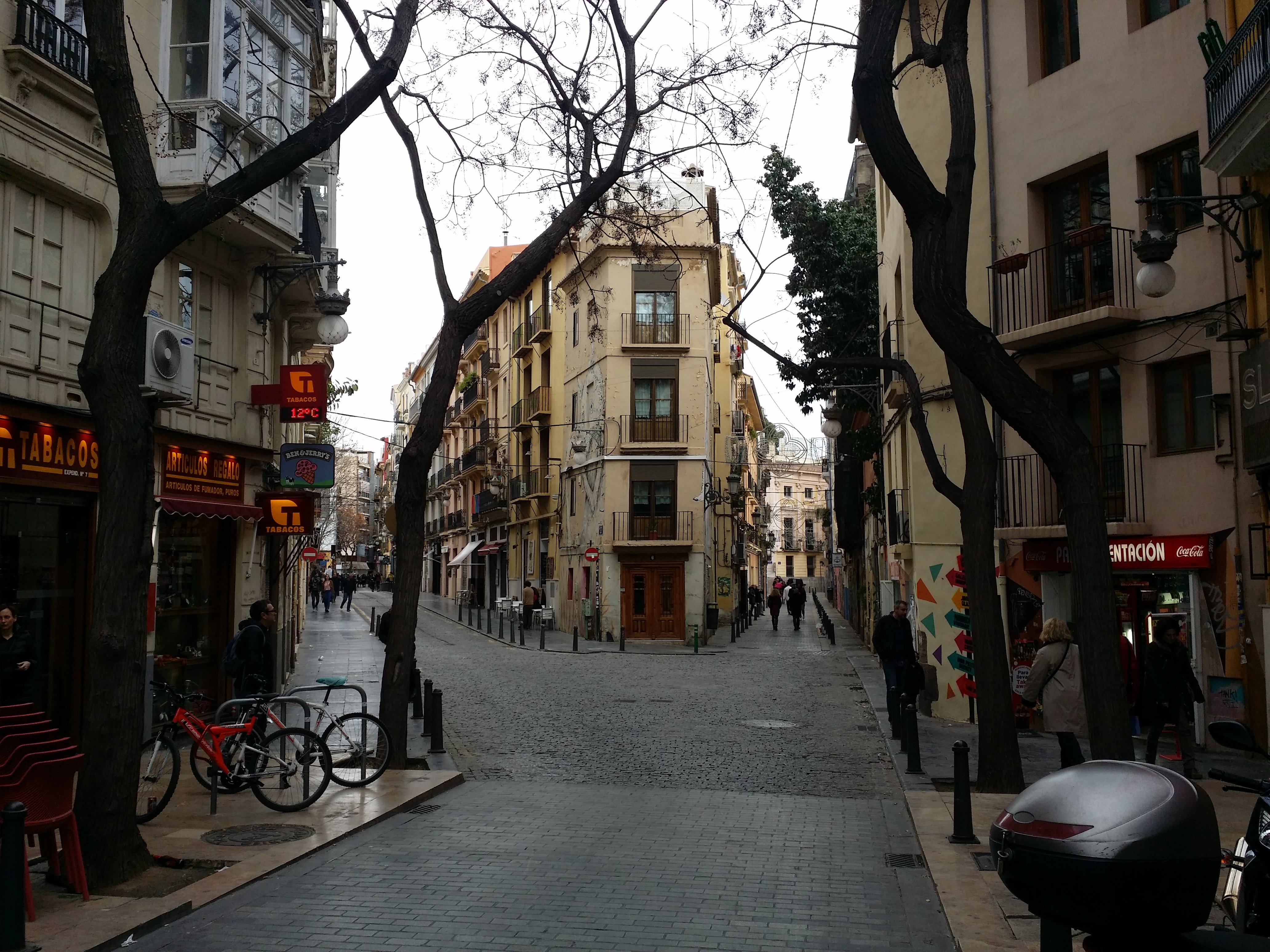 A corner of Valencia's old city.