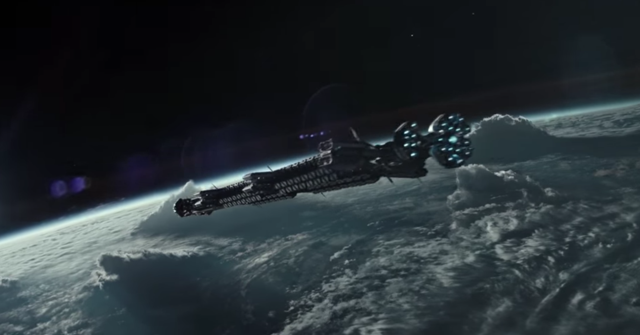 Alien Covenant ship in orbit