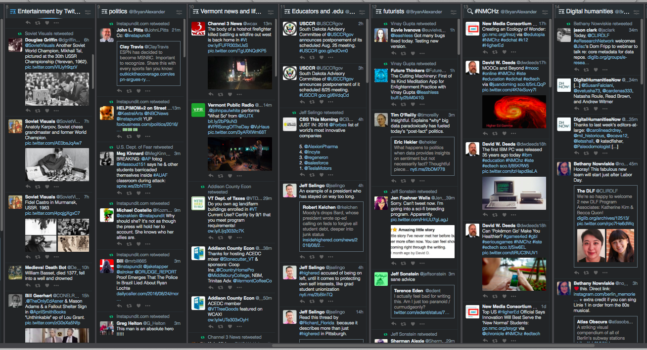Tweetdeck, some columns