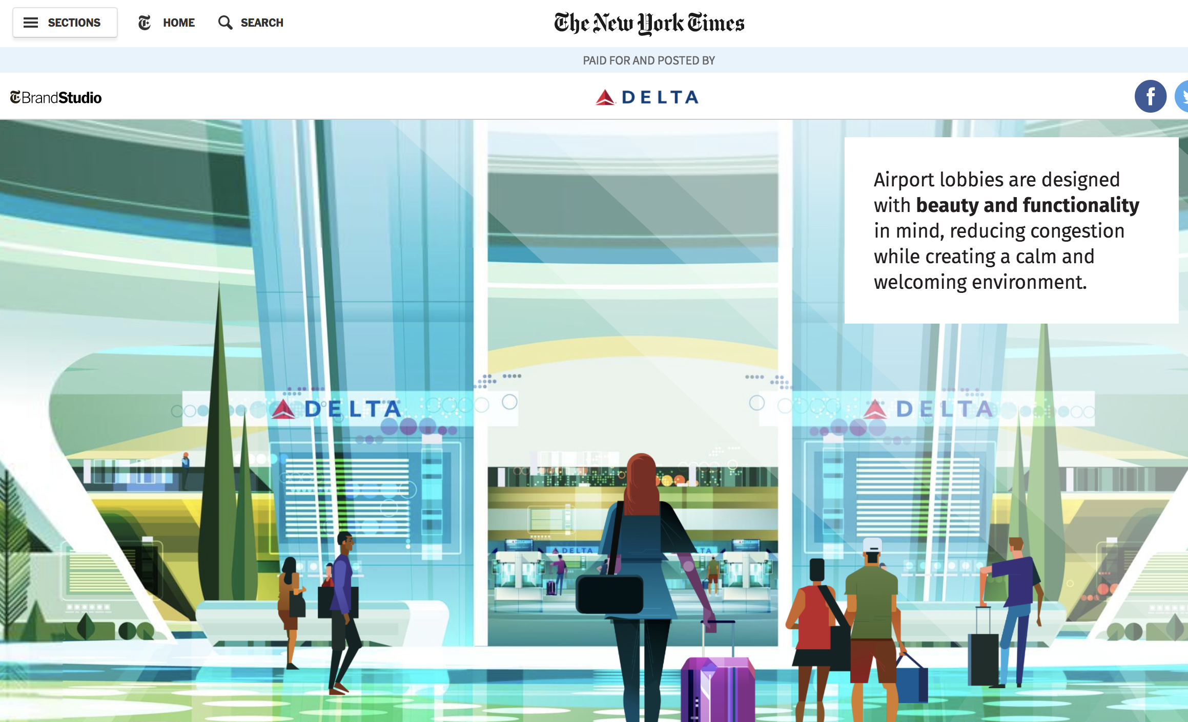 Delta airport of the future