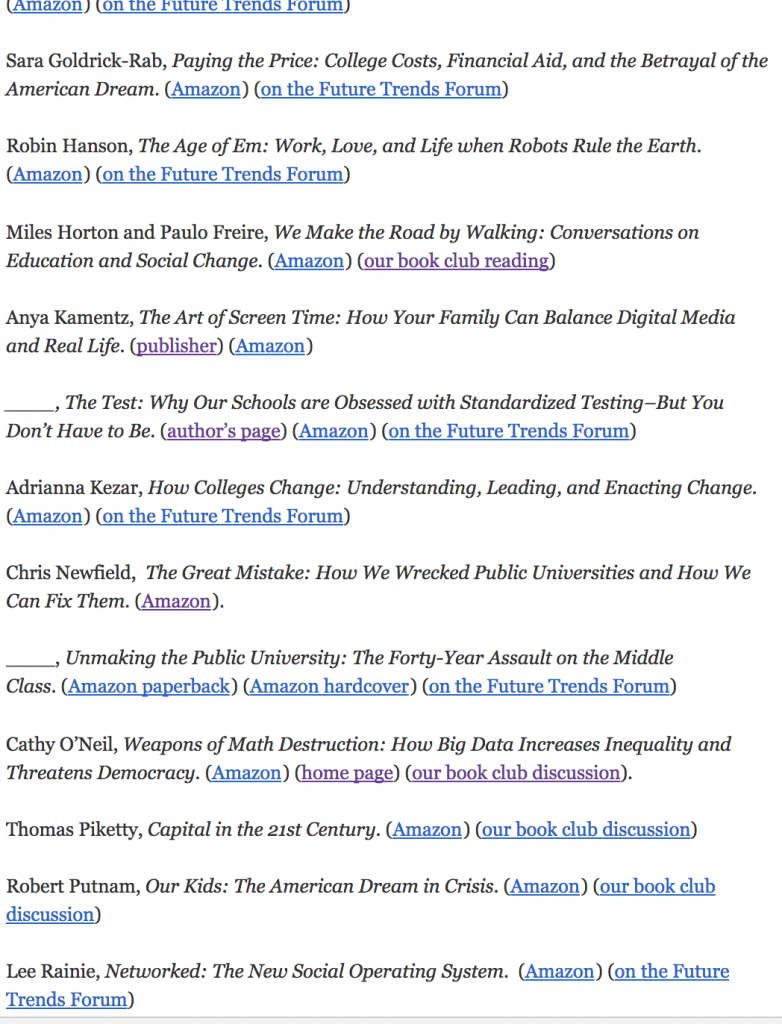bookstore screenshot list of titles