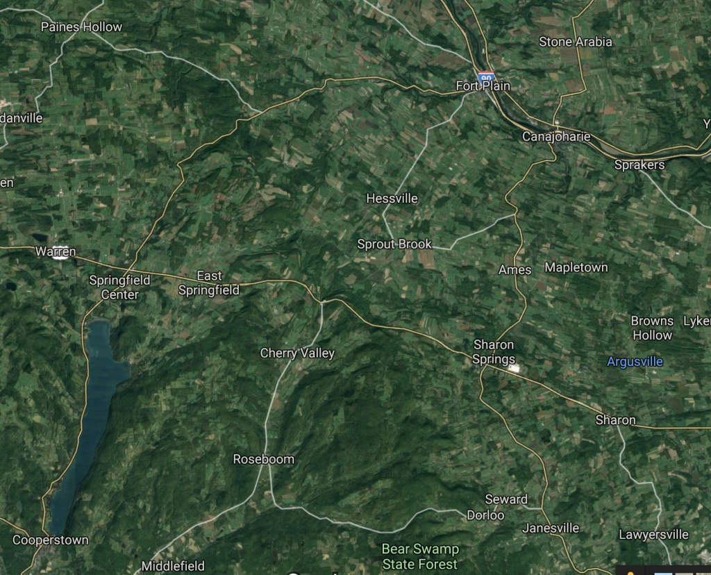 upstate NY between Cooperstown and Canajoharie