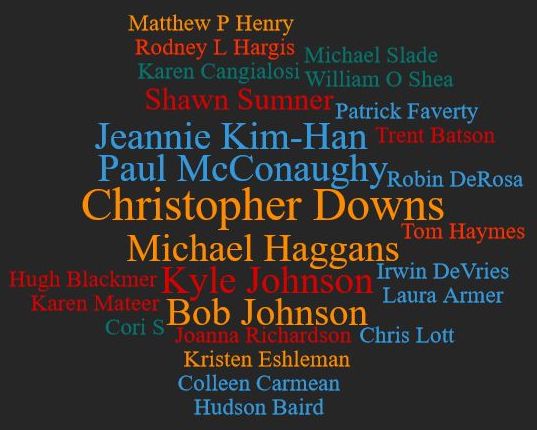 Patreon wall of credits for 2018 Sept 19