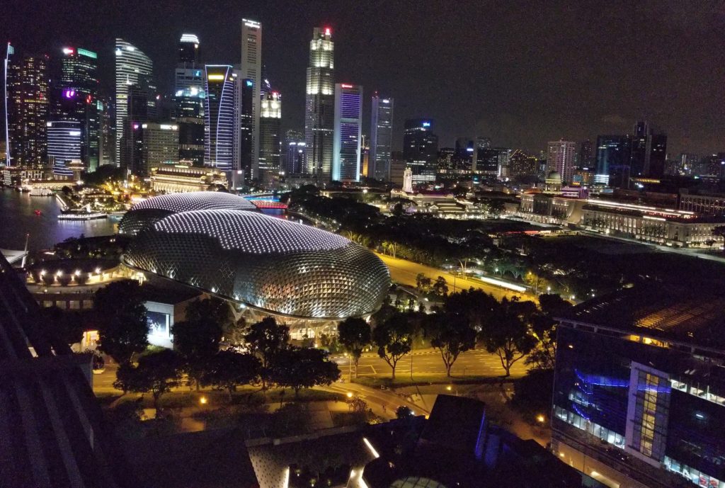 Singapore's night sky