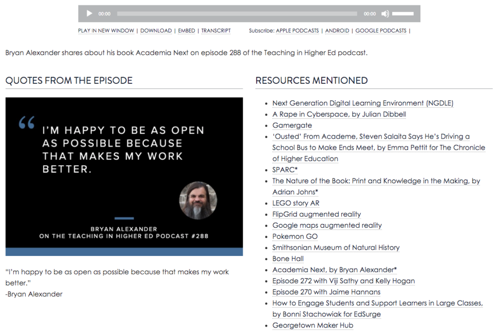 Bonni S podcast screenshot