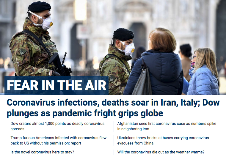 coronavirus Fox News Fear in the Air