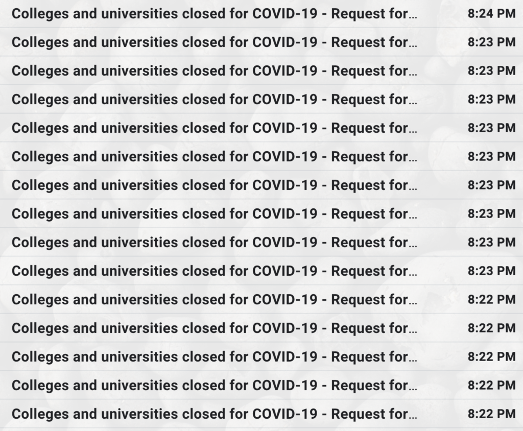 Google Sheets email overrun