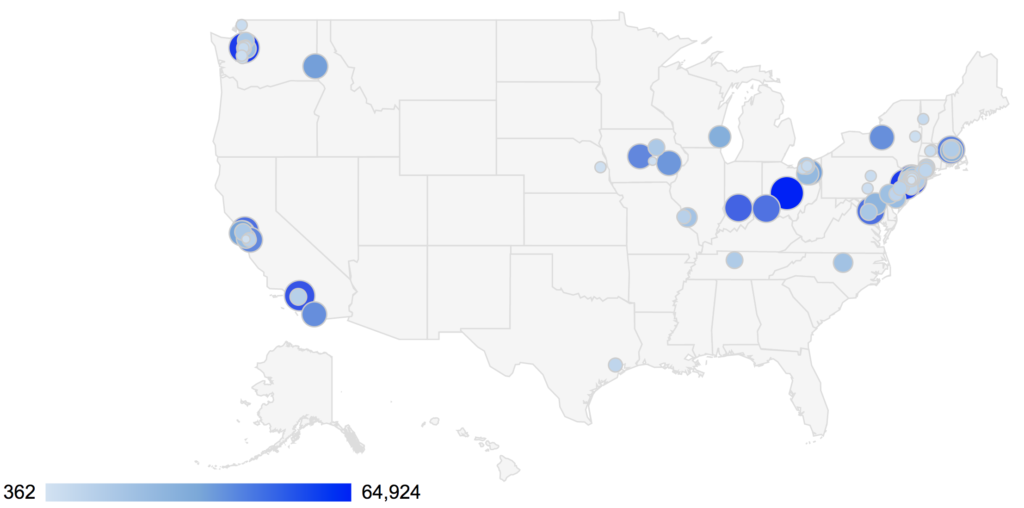 coronavirus Sheet map screenshot 2020 March 11