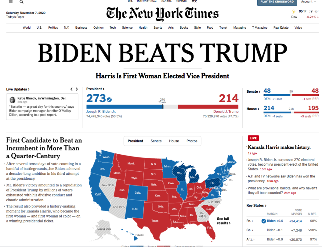 NYT Biden Beats Trump