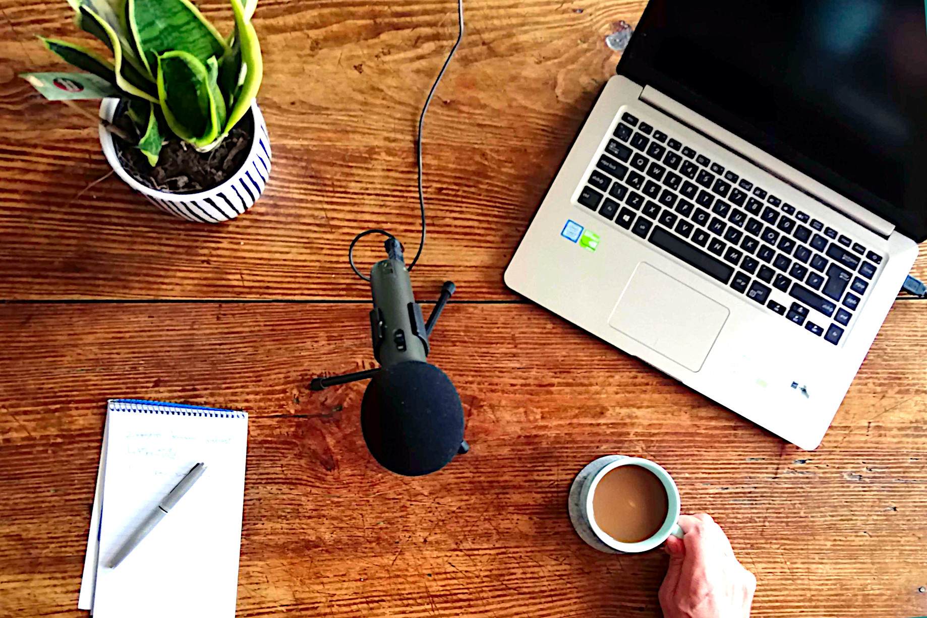 podcast setup, by malias