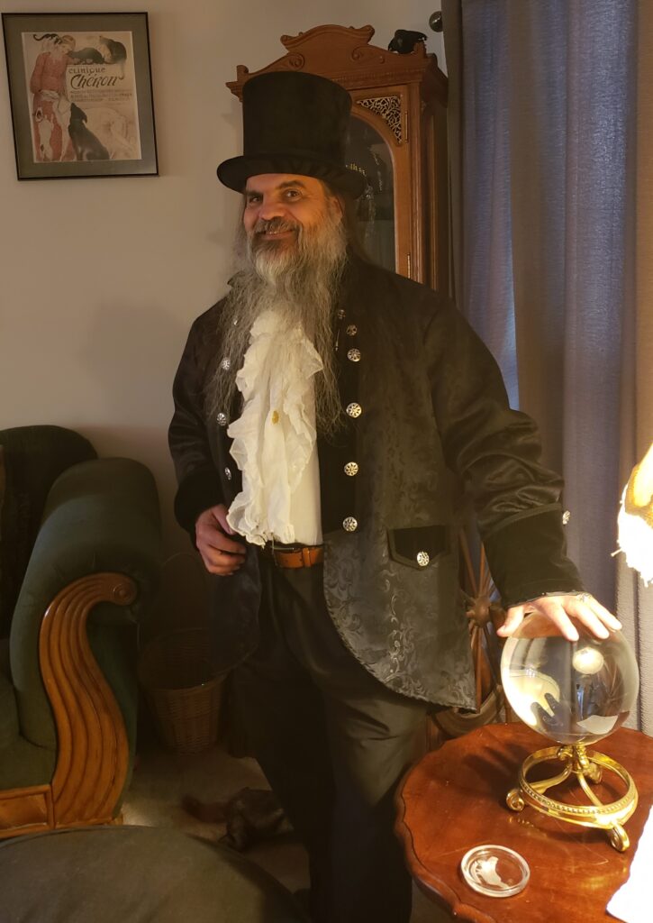 Bryan Halloween 2021 with crystal ball