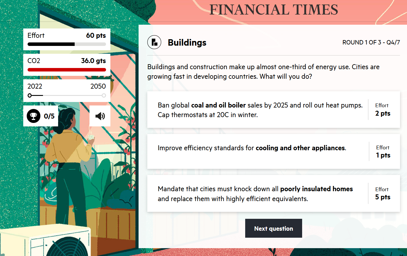 Financial Times climate game_buildings choices