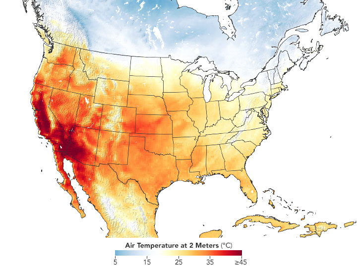 California heatwave_geos5_2020250_NASA Earth Observatory