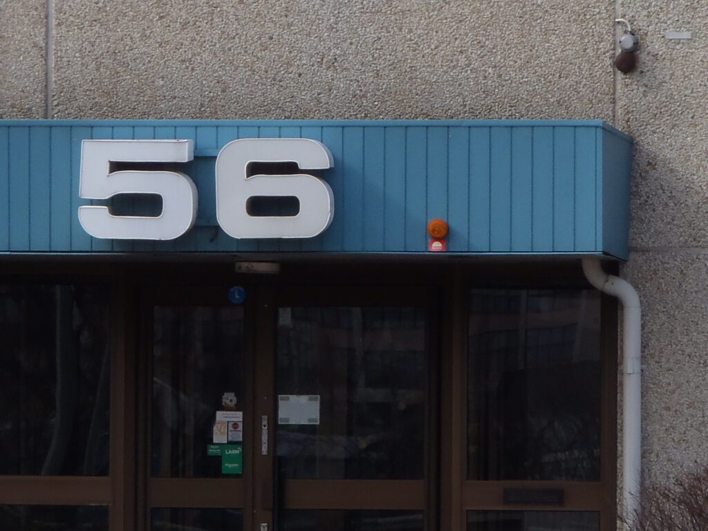 The number 56, photo by evaekeblad
