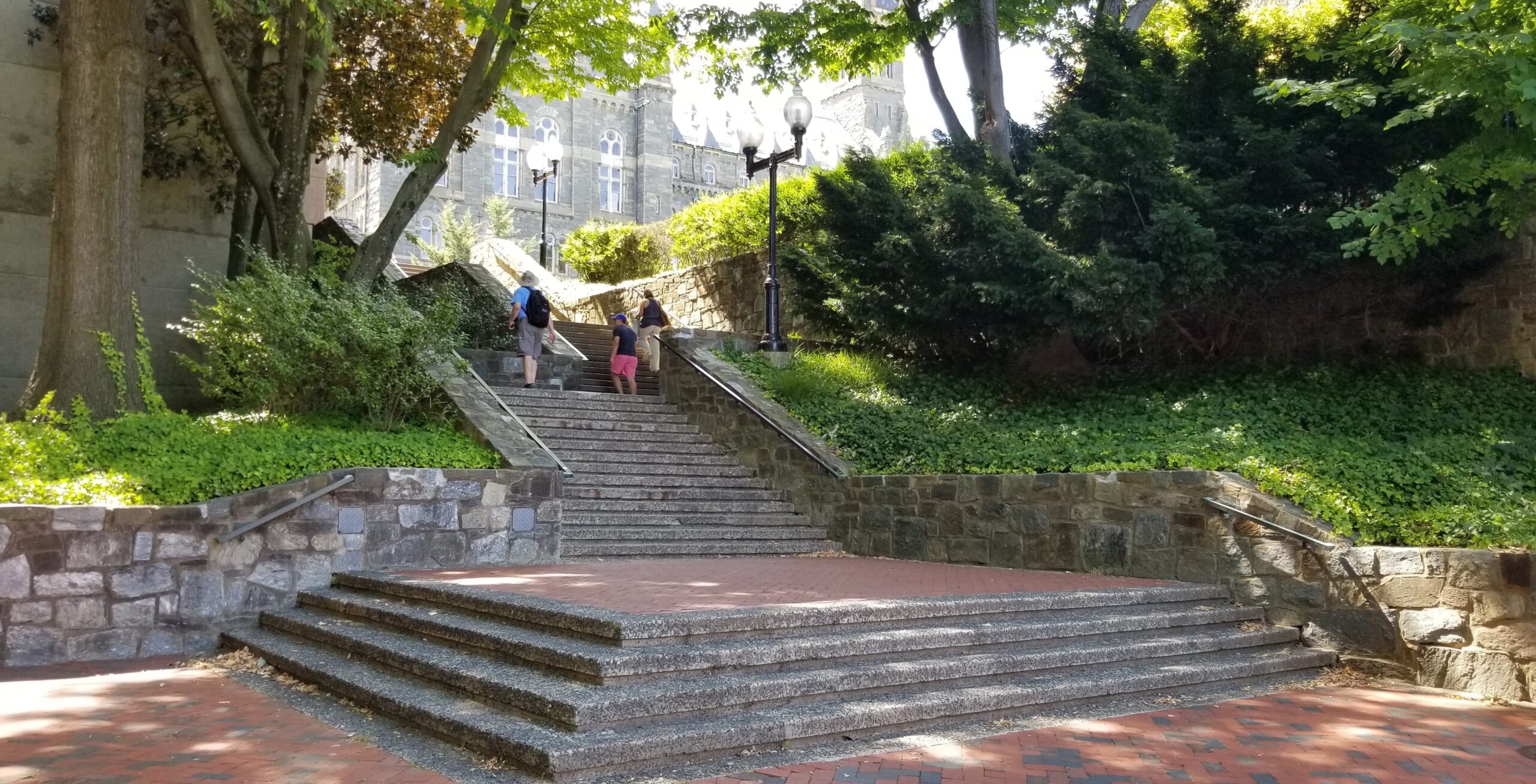 Georgetown library steps