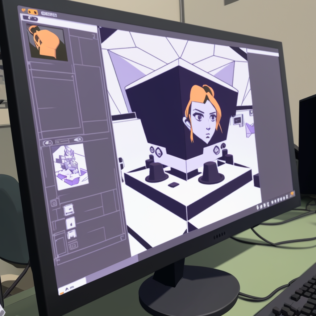 MidJourney_An AI creating and running a simulation game