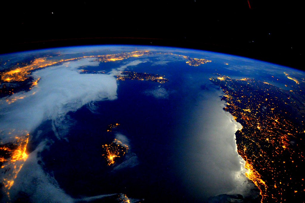Earth at night from NASA Marshall Space Flight Center