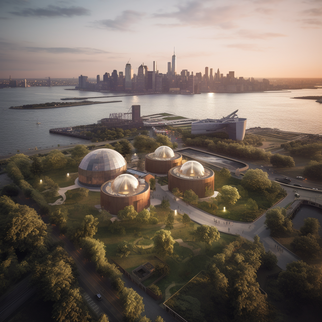 Midjourney imagines_An_academic_climate_change_center_on_New_Yorks_Governors Island 2