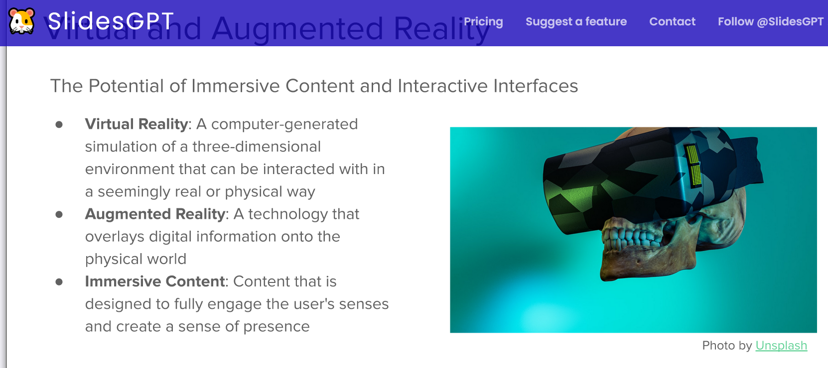 SlidesGPT future of the web