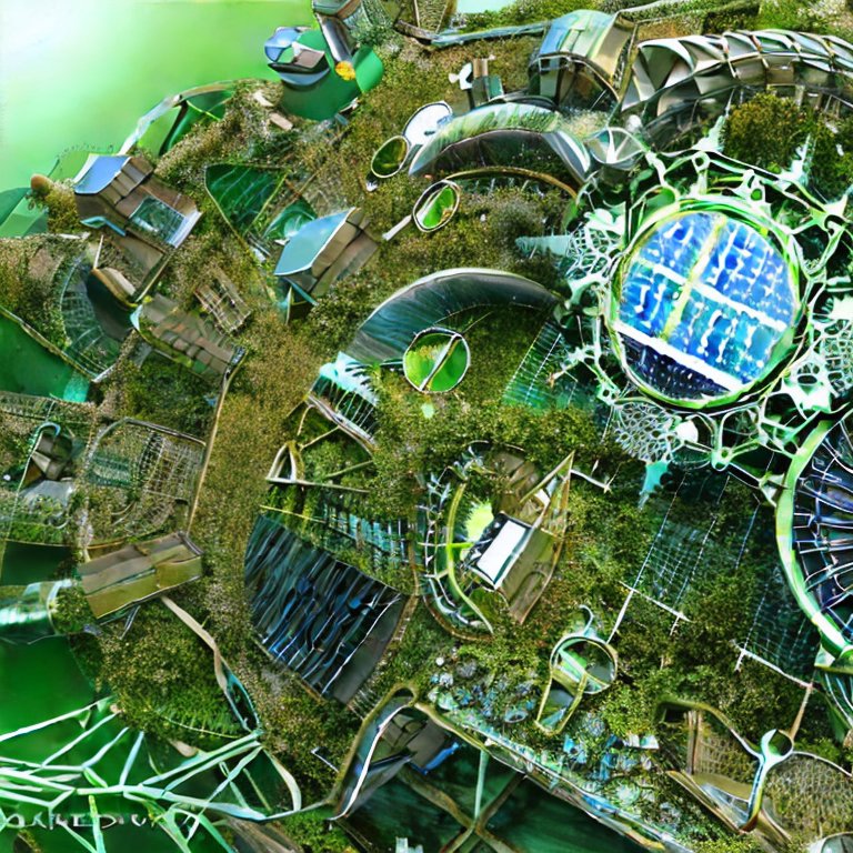 solarpunk by Stable Diffusion