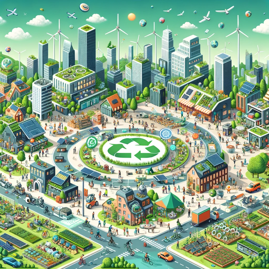 DALL-E circular economy society