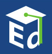 Department of Education Home Room blog logo, a blue square with "Ed" written under a graduation hat.