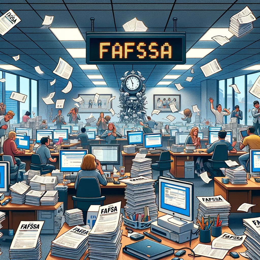 A botched FAFSA rollout from DALL-E