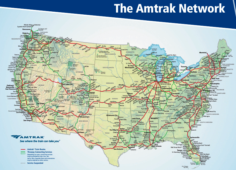 Amtrak network